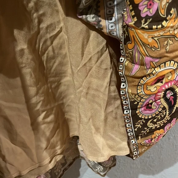 New SPELL MADAME PEACOCK BOHO festival Relax fit MINI DRESS - COFFEE - Picture 10 of 14